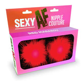 Sexy AF - Nipple Couture Red Marabou - Mr and Mrs D's